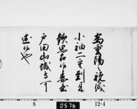 徳川吉宗御内書